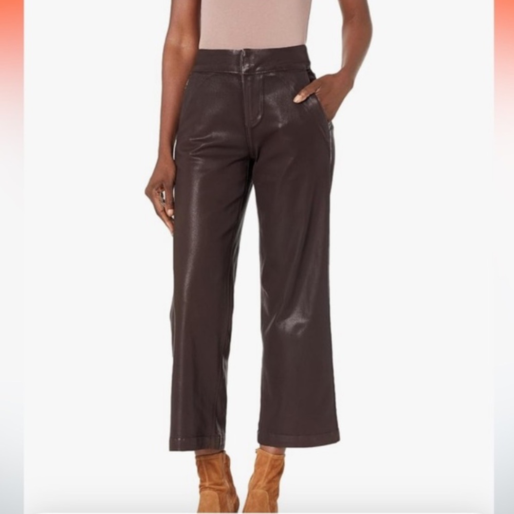 PAIGE | Nellie Trouser “Chicory Coffee” Luxe Coating Pants | Sz 28 NWT
